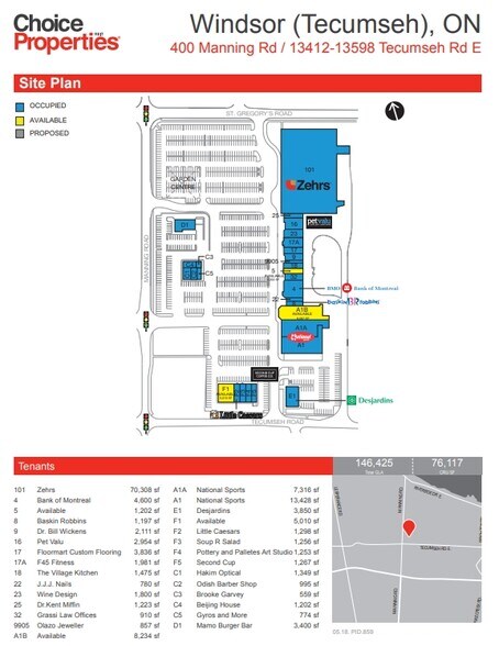 400 Manning Rd, Windsor, ON for sale - Site Plan - Image 1 of 1