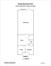 2105 S Hardy Dr, Tempe, AZ for lease Floor Plan- Image 1 of 1