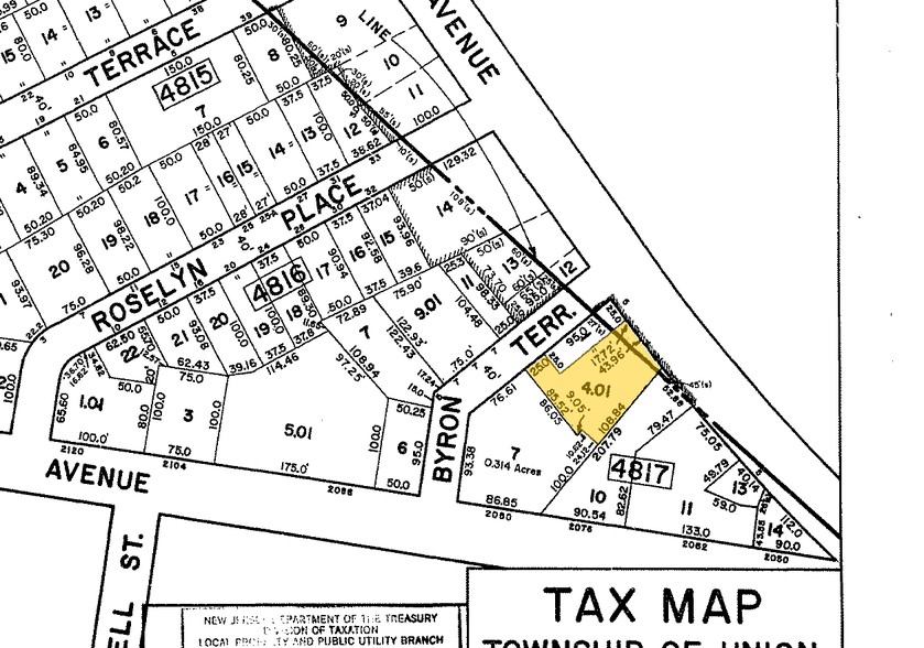 2057 Millburn Ave, Union, NJ for sale - Plat Map - Image 3 of 3