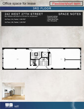 242 W 27th St, New York, NY for lease Floor Plan- Image 1 of 4