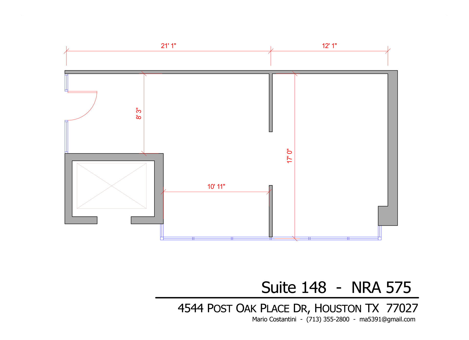 4544 Post Oak Pl, Houston, TX for lease Floor Plan- Image 1 of 1