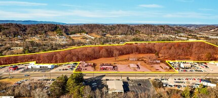 6344-6400 Clinton Hwy, Knoxville, TN - aerial  map view