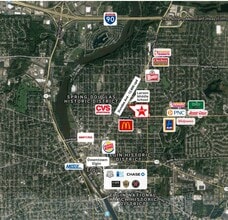 609-611 Dundee Ave, Elgin, IL - AERIAL map view