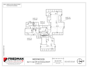 36111-36119 Schoolcraft Rd, Livonia, MI for lease Floor Plan- Image 2 of 3