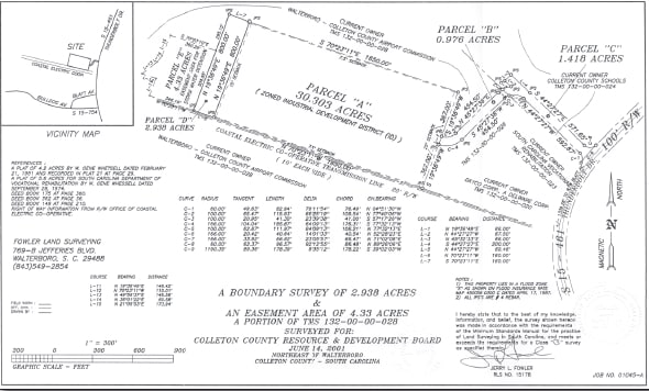 372 Technology Dr, Walterboro, SC for lease - Plat Map - Image 3 of 17