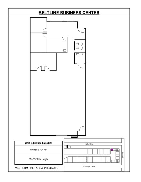 2225 E Belt Line Rd, Carrollton, TX for lease - Site Plan - Image 2 of 5