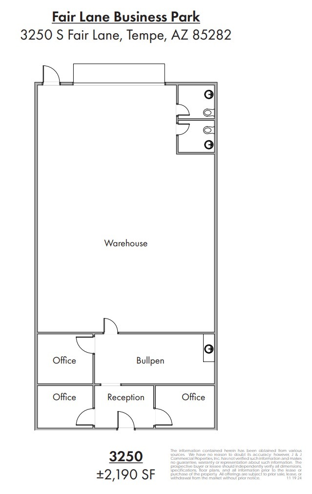 3202-3254 S Fair Ln, Tempe, AZ for lease Floor Plan- Image 1 of 1