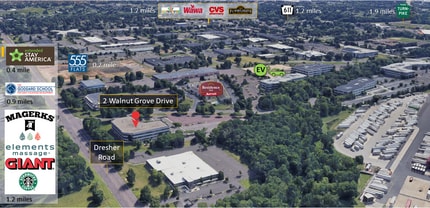 2 Walnut Grove Dr, Horsham Township, PA - AERIAL  map view - Image1