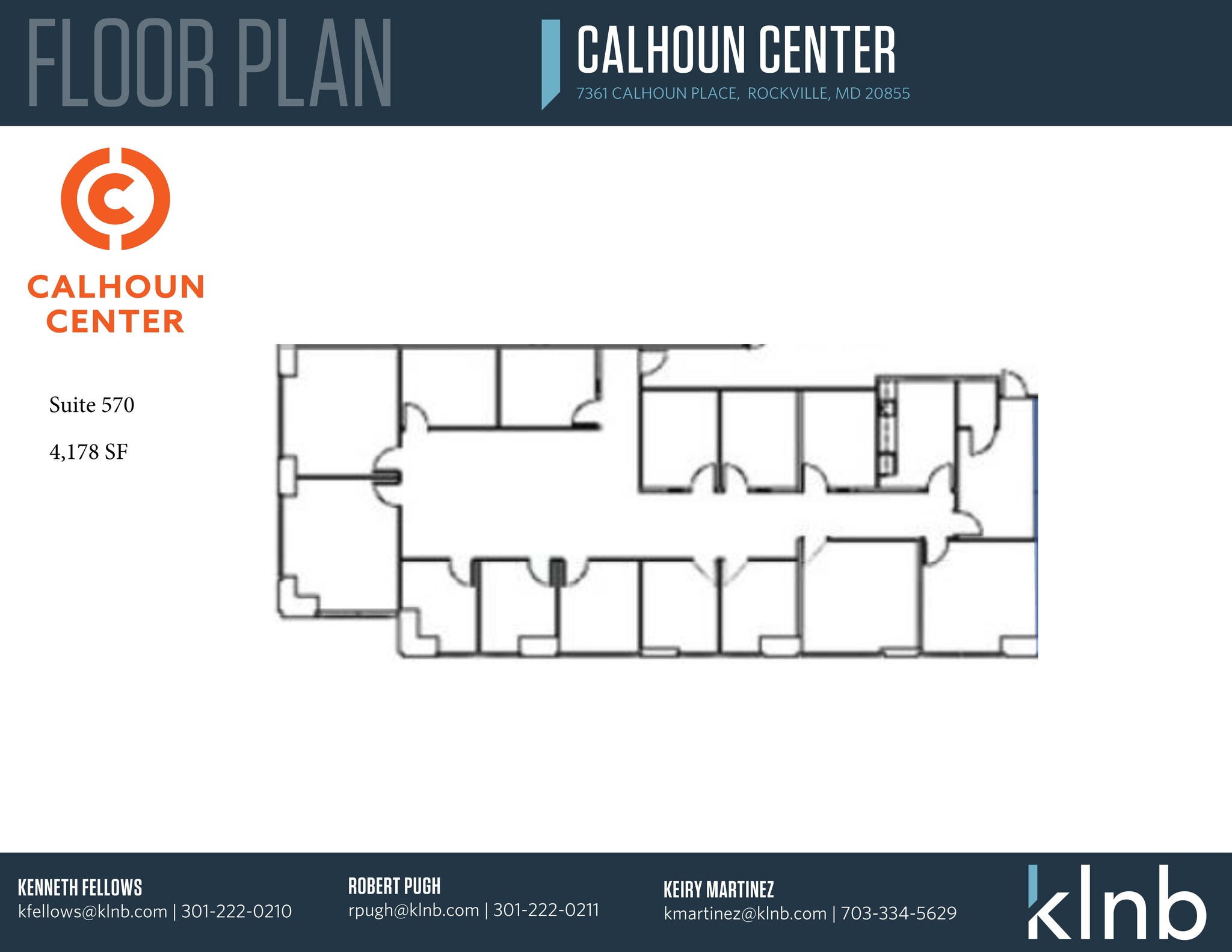 7361 Calhoun Pl, Rockville, MD for lease Floor Plan- Image 1 of 2