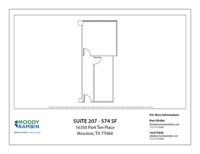 16350 Park Ten Place Dr, Houston, TX for lease Floor Plan- Image 1 of 1