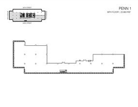 PENN 1, New York, NY for lease Floor Plan- Image 2 of 2