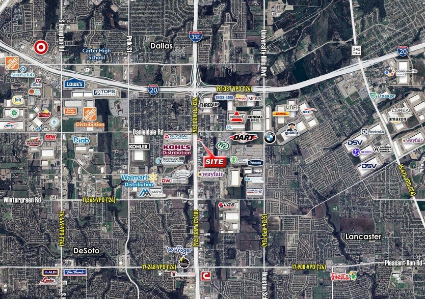 3430 N Interstate 35 E, Lancaster, TX for sale - Aerial - Image 3 of 3