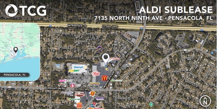 7135 9th Ave, Pensacola, FL for lease Map- Image 2 of 3