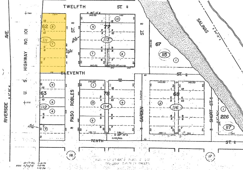 1101-1107 Paso Robles St, Paso Robles, CA for sale - Plat Map - Image 2 of 3