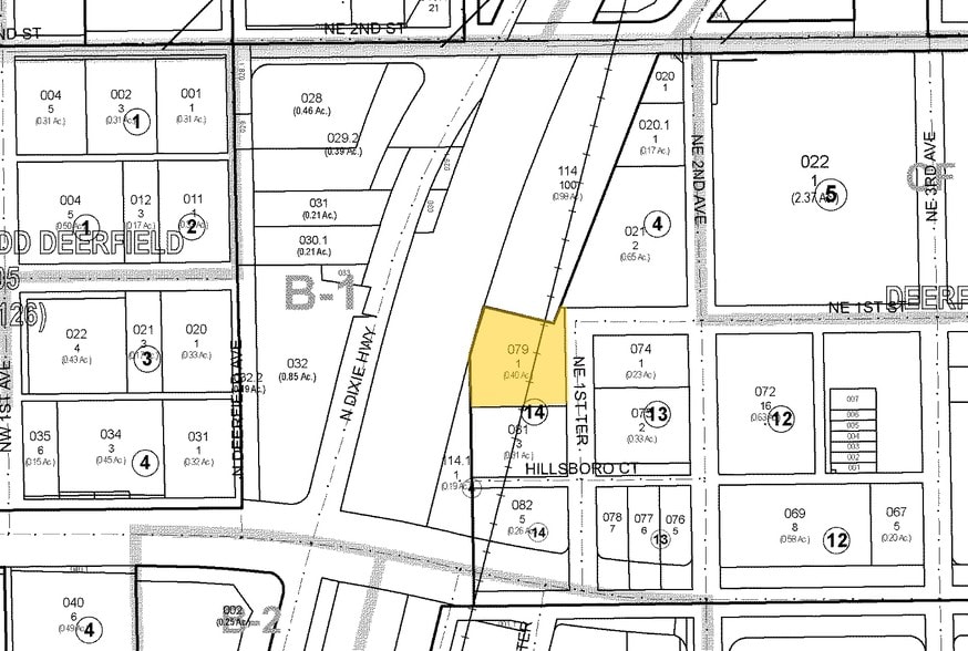 37-53 NE 1st Ter, Deerfield Beach, FL for lease - Plat Map - Image 3 of 7