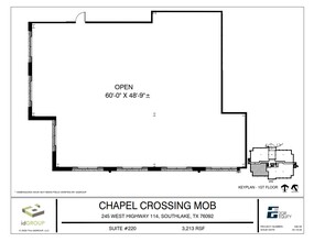 245 W SH 114, Southlake, TX for lease Floor Plan- Image 1 of 4