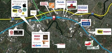 514 Route 46, Wayne, NJ - AERIAL  map view