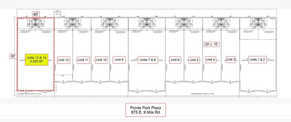 875 E Nine Mile Rd, Pensacola, FL for lease - Floor Plan - Image 2 of 6