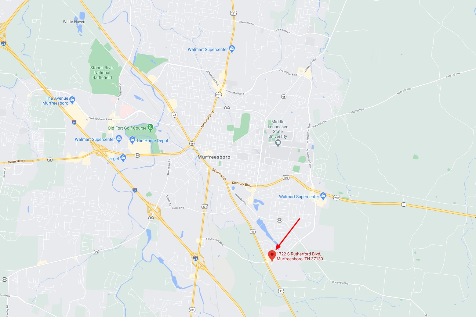 1722 S Rutherford Blvd, Murfreesboro, TN for sale Building Photo- Image 1 of 1