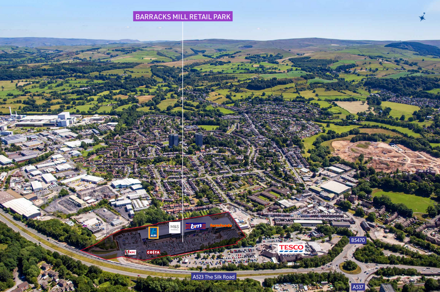 Barracks Mill Retail Park Investment. portfolio of 3 properties for sale on LoopNet.com - Aerial - Image 2 of 7