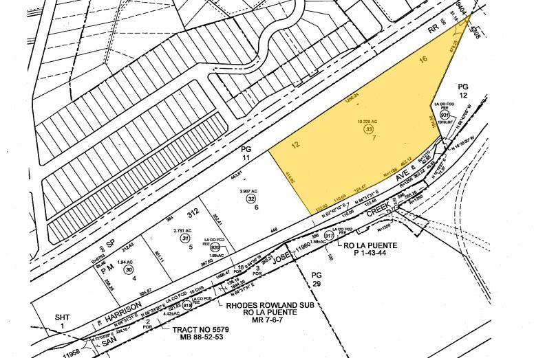 19901-19907 Harrison Ave, City Of Industry, CA for lease - Plat Map - Image 2 of 2