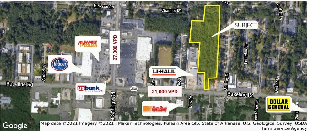 5504 Baseline Rd, Little Rock, AR for sale - Building Photo - Image 1 of 2