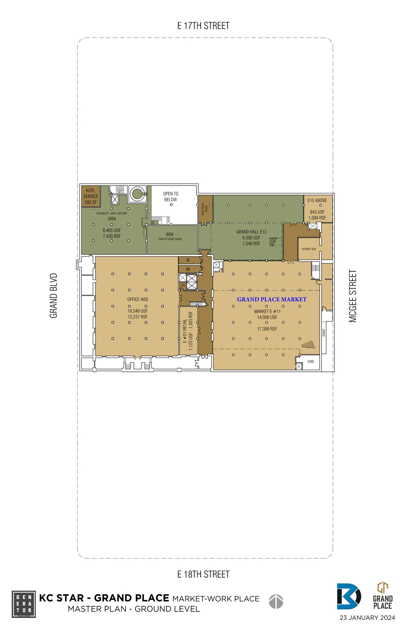 1729 Grand Blvd, Kansas City, MO for lease Site Plan- Image 1 of 1