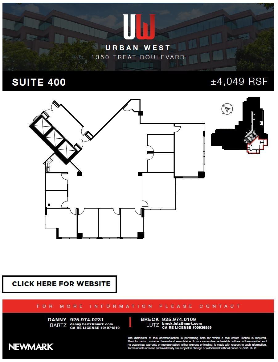 1350 Treat Blvd, Walnut Creek, CA for lease Floor Plan- Image 1 of 1