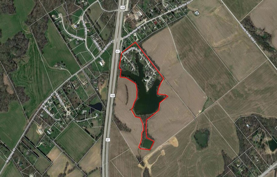 3592 N Thunderhill Pl, Vincennes, IN for sale - Aerial - Image 1 of 1