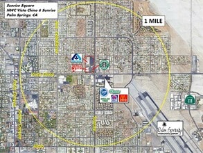 1751-1753 N Sunrise Way, Palm Springs, CA - AERIAL map view - Image1