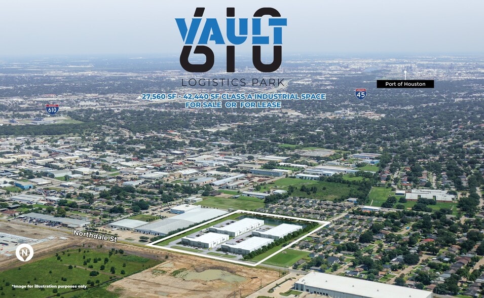 6225 Northdale St, Houston, TX for lease - Aerial - Image 3 of 5