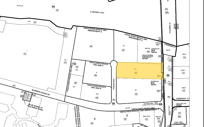 8575 S Quebec St, Highlands Ranch, CO for sale Plat Map- Image 1 of 1