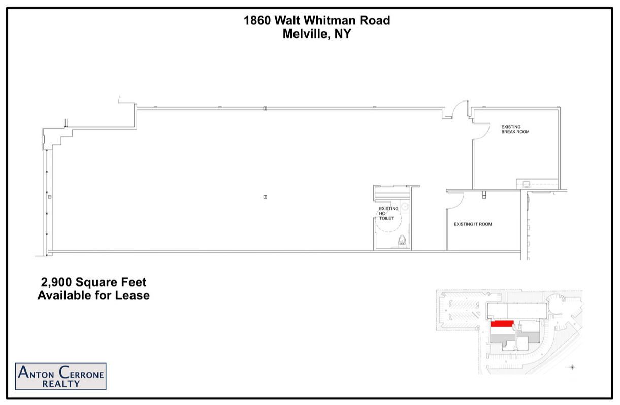 1860 Walt Whitman Rd, Melville, NY for lease Floor Plan- Image 1 of 1