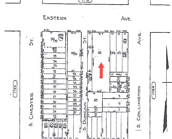 2115-2117 Eastern Ave, Baltimore, MD for lease - Plat Map - Image 3 of 4