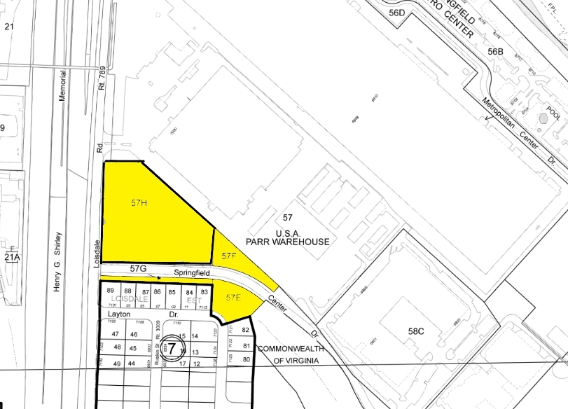 7001 Loisdale Rd, Springfield, VA for lease - Plat Map - Image 3 of 3