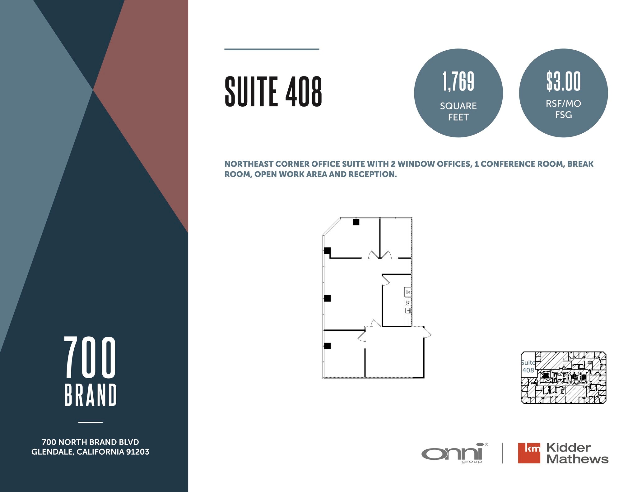 700 N Brand Blvd, Glendale, CA for lease Floor Plan- Image 1 of 1