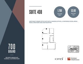 700 N Brand Blvd, Glendale, CA for lease Floor Plan- Image 1 of 1