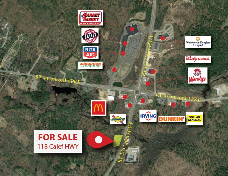 118 Calef Hwy, Lee, NH for sale Aerial- Image 1 of 1