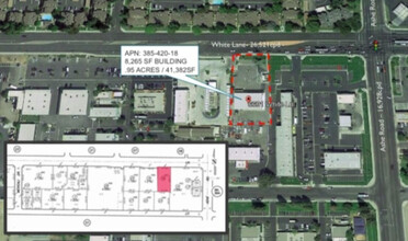 6601 White Ln, Bakersfield, CA - aerial  map view