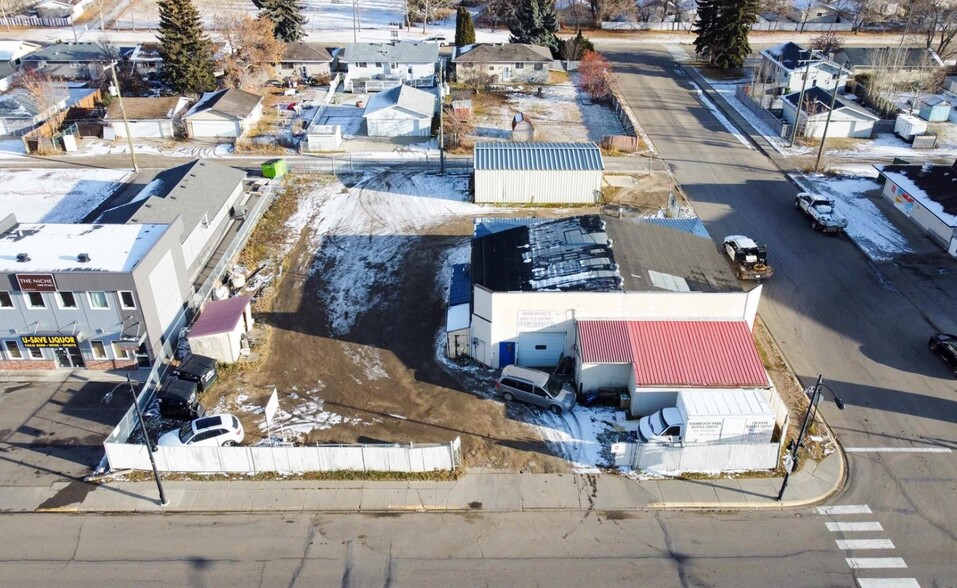 9903 100 St, Morinville, AB for sale - Aerial - Image 1 of 9