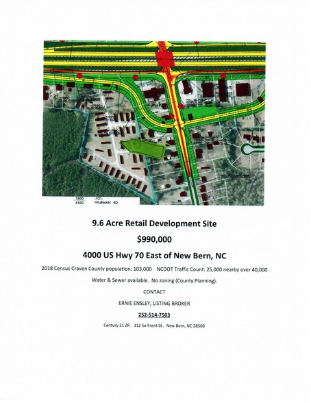 4000 US Highway 70 E, New Bern, NC for sale - Building Photo - Image 1 of 1