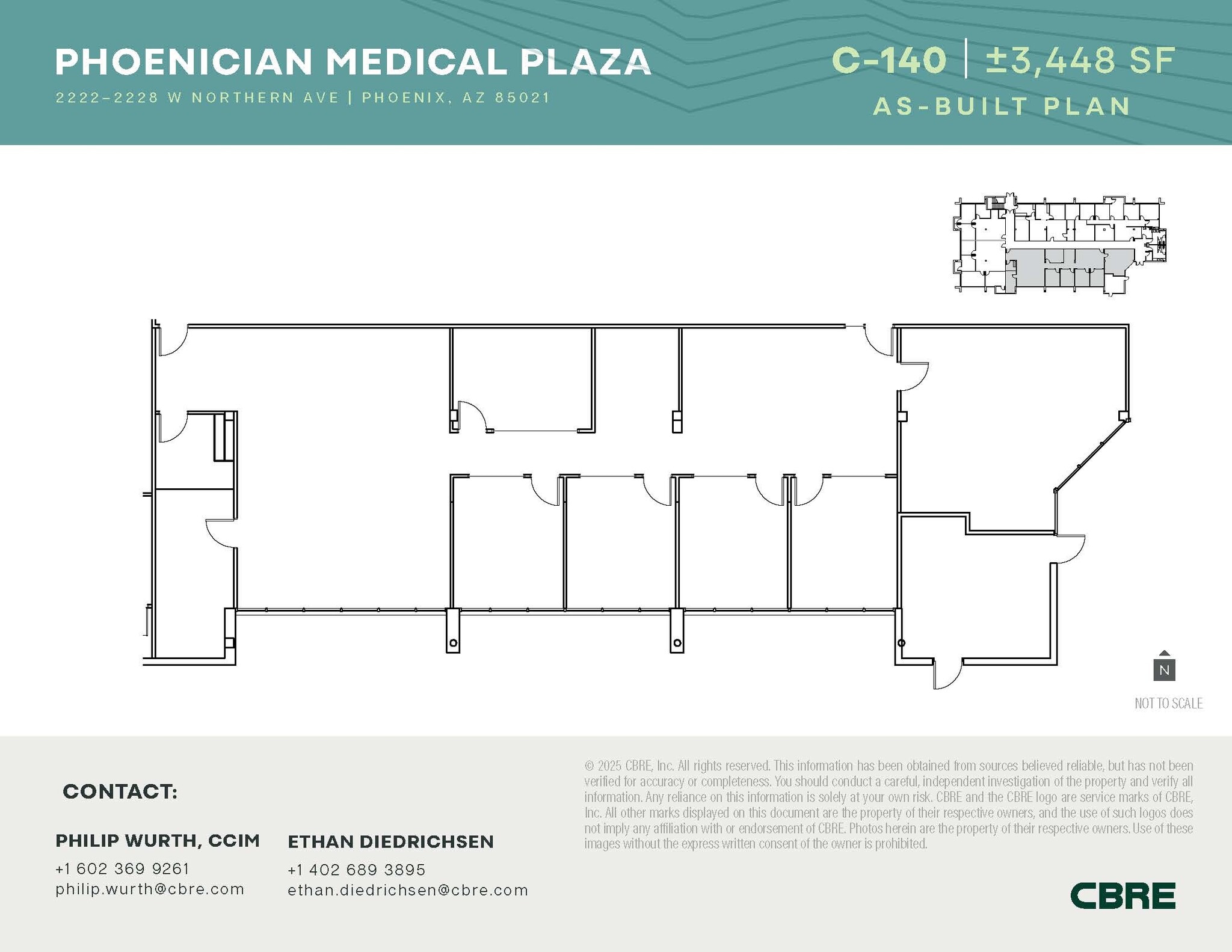 2222-2228 W Northern Ave, Phoenix, AZ for lease Floor Plan- Image 1 of 3