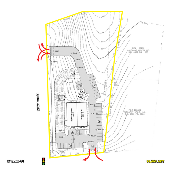 706 W Trade St, Dallas, NC for lease - Site Plan - Image 3 of 3