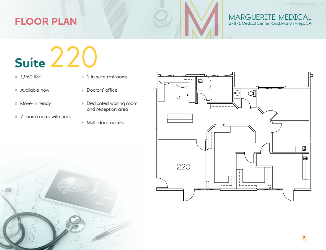 27871 Medical Center Rd, Mission Viejo, CA for lease Floor Plan- Image 1 of 2