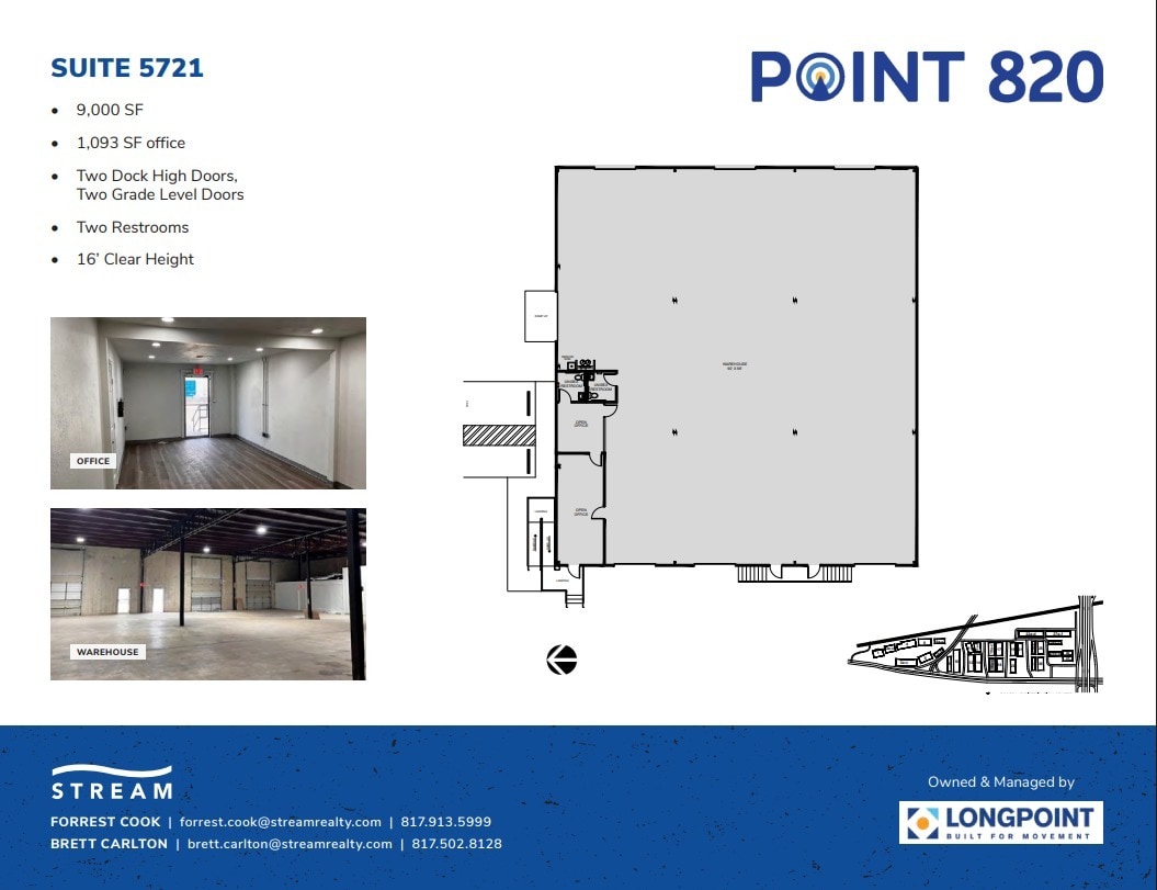 5721 E Rosedale St, Fort Worth, TX for lease Floor Plan- Image 1 of 2
