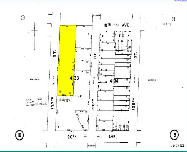 18-01 127th St, Flushing, NY for sale - Plat Map - Image 3 of 3