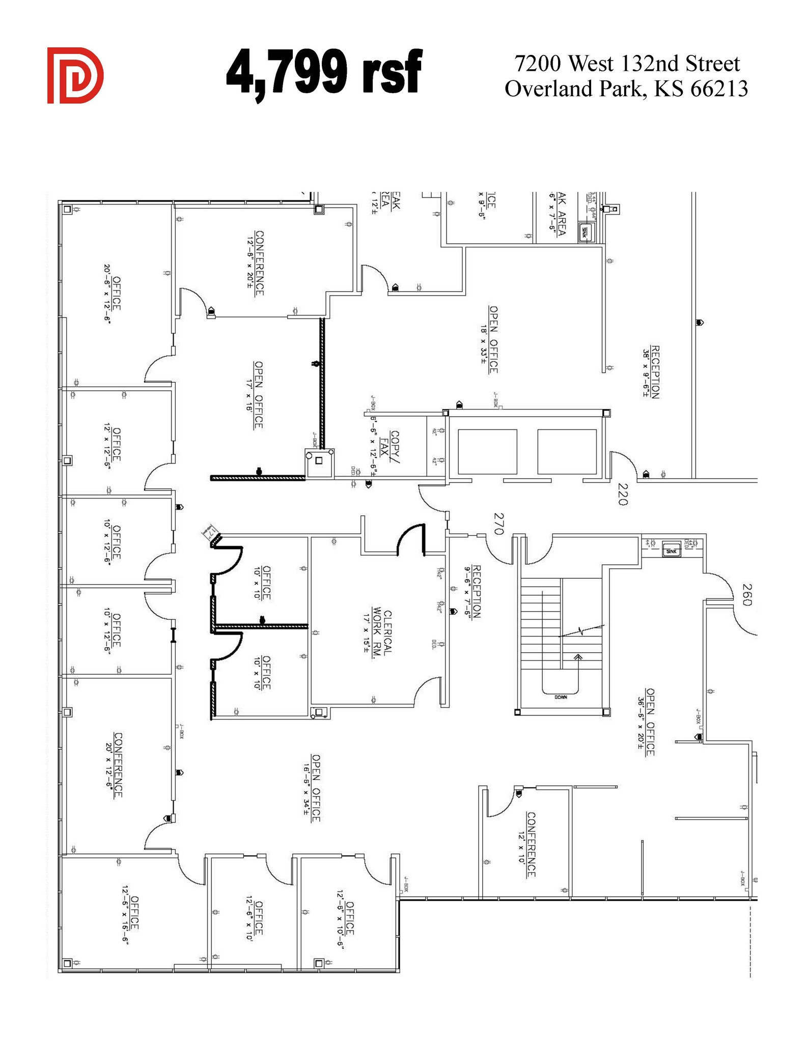 12980 Metcalf Ave, Overland Park, KS for lease Floor Plan- Image 1 of 1