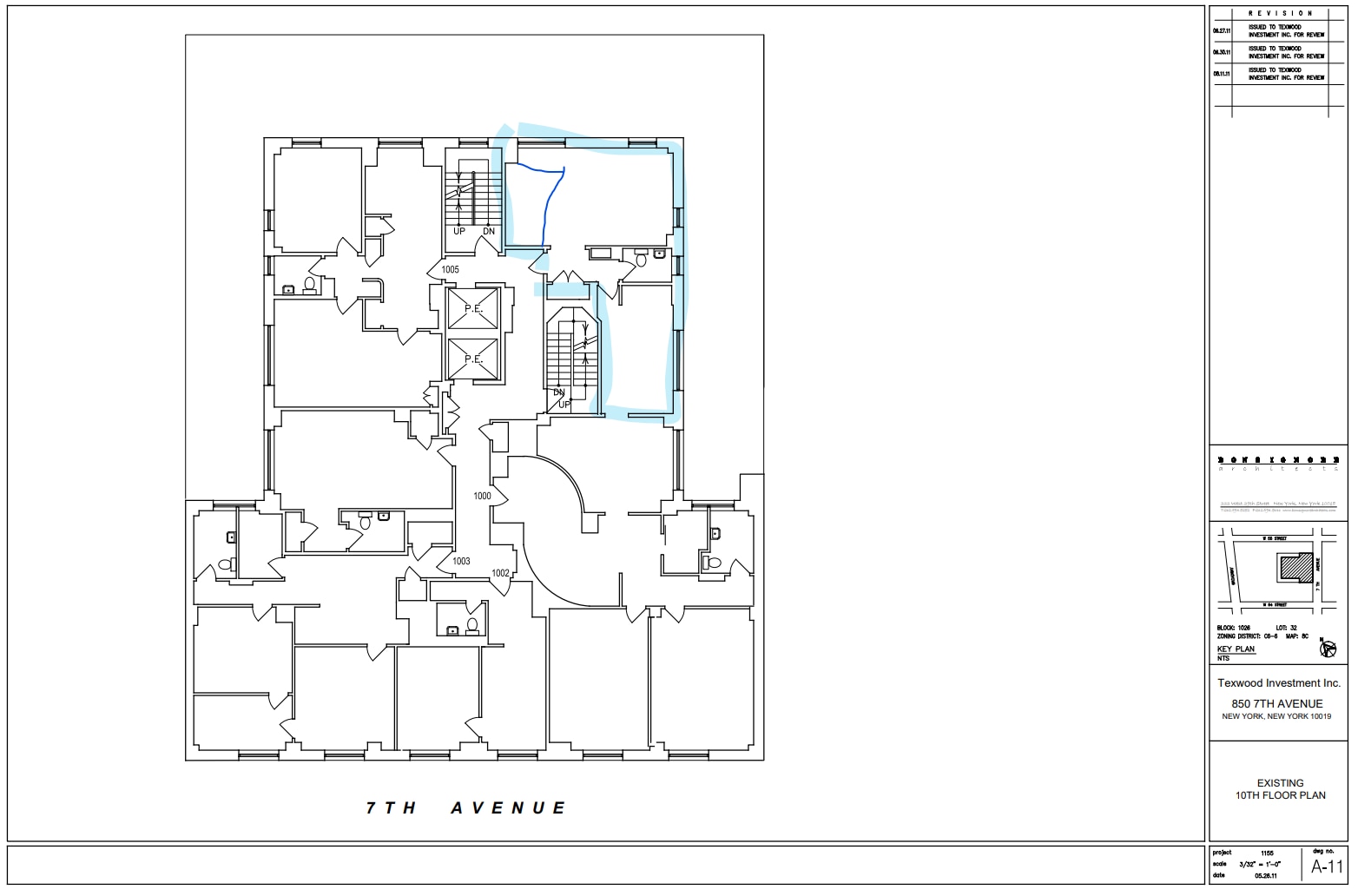 850 Seventh Ave, New York, NY for lease Floor Plan- Image 1 of 1