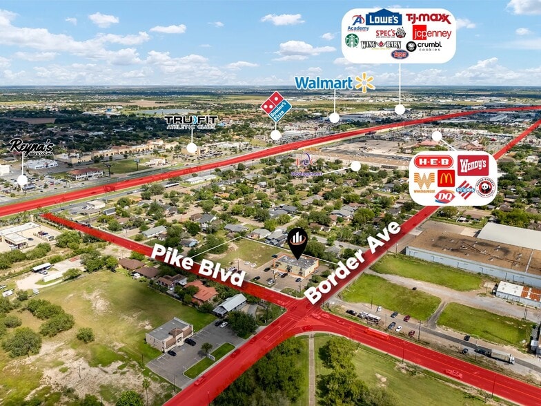 900 N Border, Weslaco, TX for sale - Aerial - Image 3 of 9