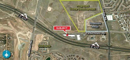 15690 Parkerhouse Rd, Parker, CO - AERIAL map view